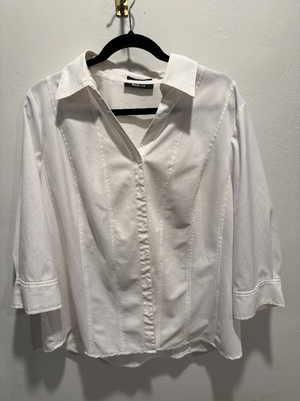 Style & Co. Classic White Tailored Button-Up Blouse